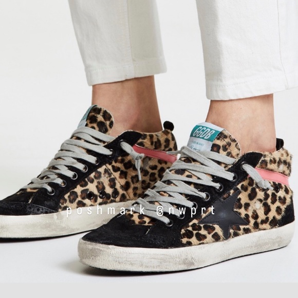 Golden Goose Shoes - GOLDEN GOOSE ★ Mid Star Midstar Leopard Skate Sneakers Hi Top 37 7 Box